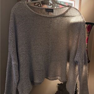 Wooden Ships Light Gray Knit Sweater